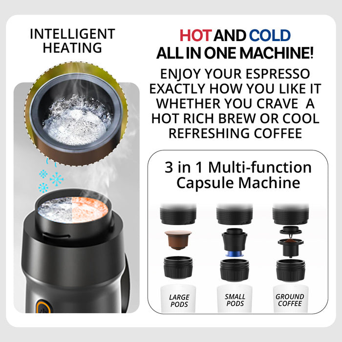 Brew Anywhere, Anytime! The Ultimate Portable Espresso Machine for Coffee Lovers on the Go! - BONSENI LTD